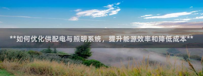 **如何优化供配电与照明系统,提升能源效率和降低成本**