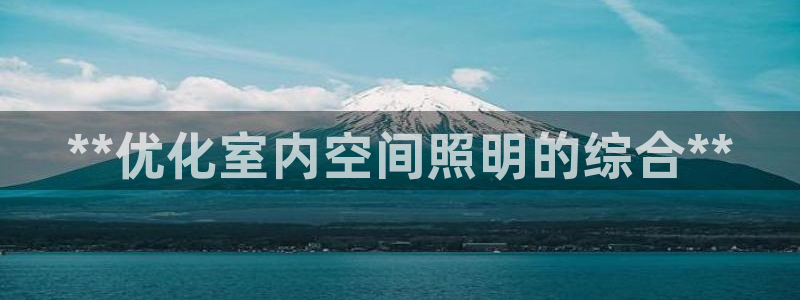 **优化室内空间照明的综合**