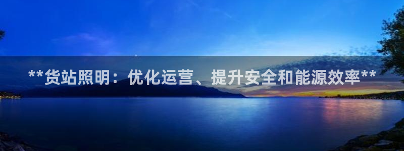 **货站照明：优化运营、提升安全和能源效