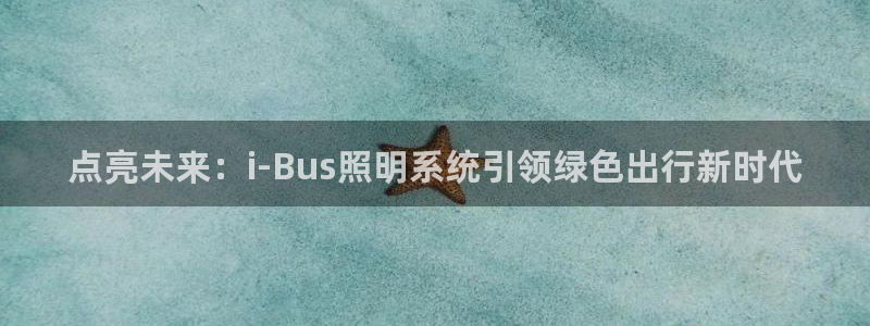 点亮未来:i-Bus照明系统引领绿色出行新时代